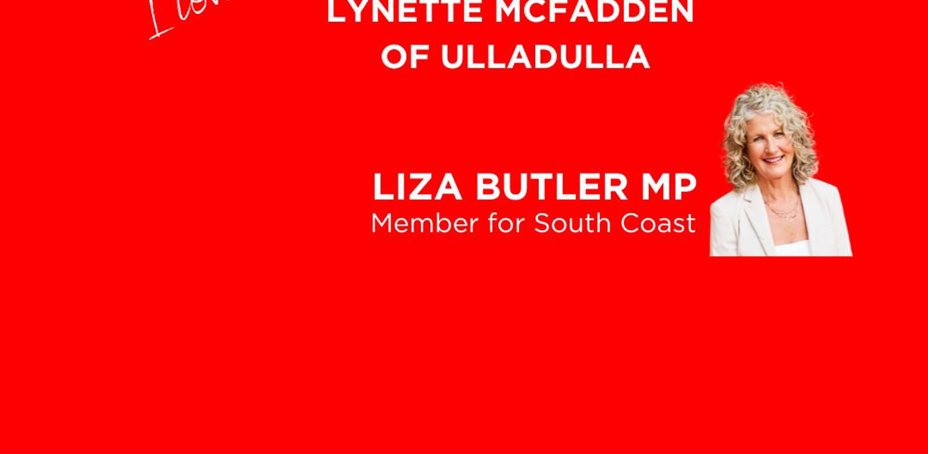 Lynette McFadden - Community Recognition Statement Main Image
